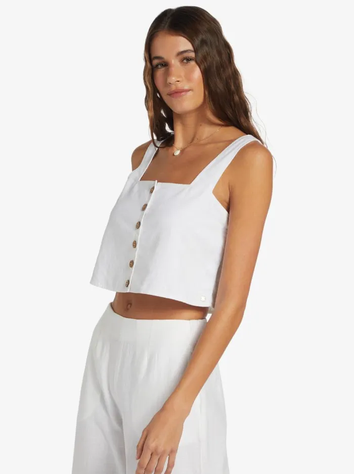 Roxy Tops Together Sunset Tank Top Snow White 8211 Women Roxy Tops Together Sunset Tank Top Snow White 8211 Women