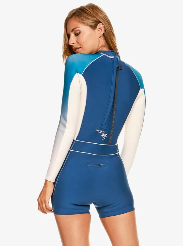 Roxy Wetsuits 15mm Roxy Rise Long Sleeve Back Zip Springsuit Iodine Blue 8211 Women