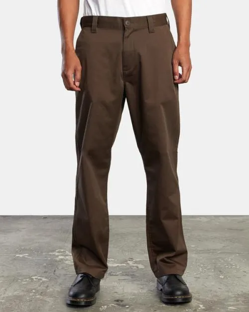 Rvca Americana Chino Pants Chocolate Men Pants