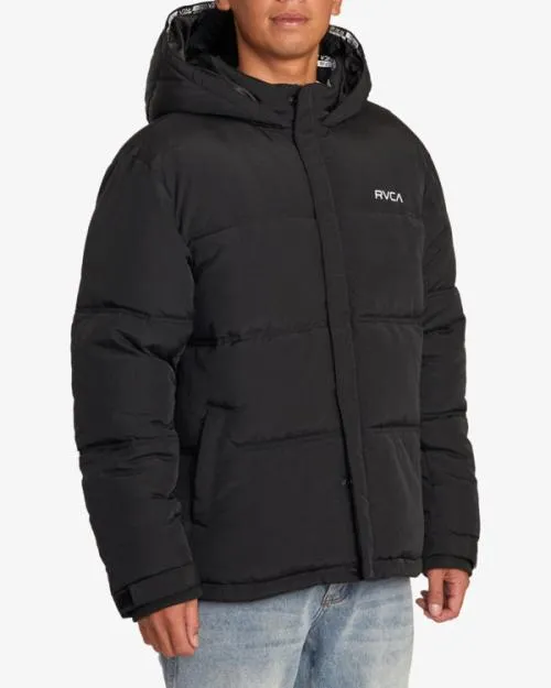 Rvca Balance Puffer Jacket Rvca Black Men Jackets