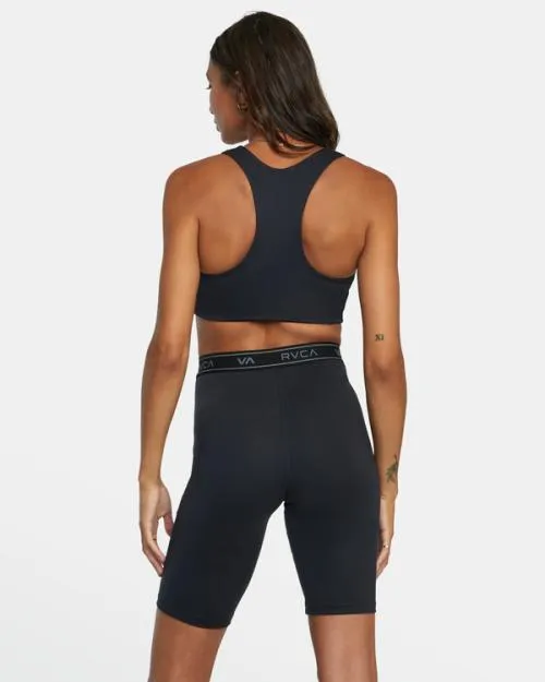 Rvca Base Biker Shorts 105034 Black SportWomen Athletic Shorts
