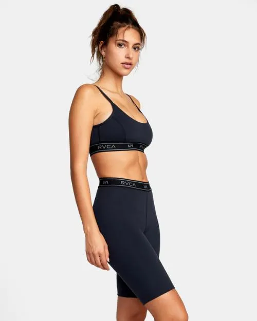 Rvca Base Biker Shorts 105034 Black SportWomen Athletic Shorts