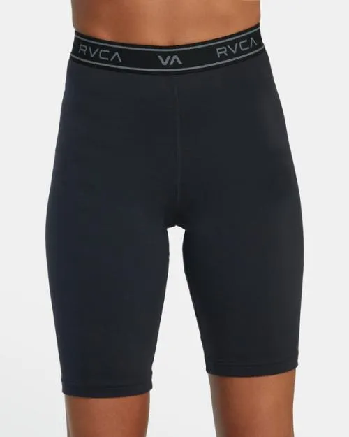 Rvca Base Biker Shorts 105034 Black SportWomen Athletic Shorts
