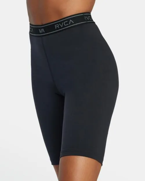 Rvca Base Biker Shorts 105034 Black SportWomen Athletic Shorts