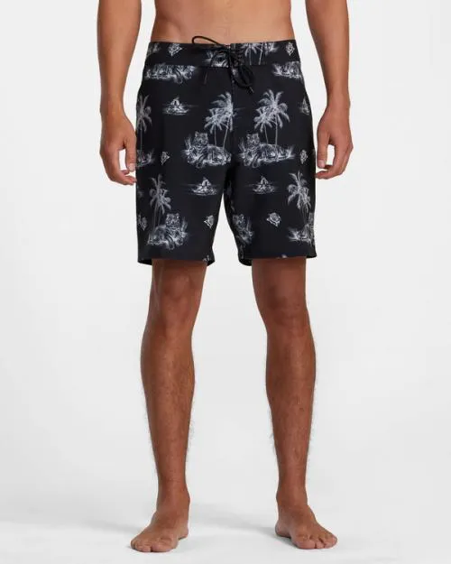 Rvca Benjamin Jeanjean 18034 Boardshorts Black Men Boardshorts