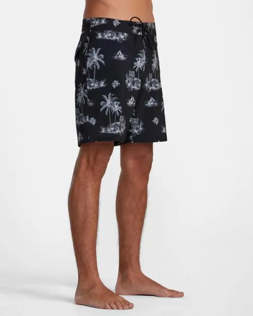 Rvca Benjamin Jeanjean 18034 Boardshorts Black Men Boardshorts