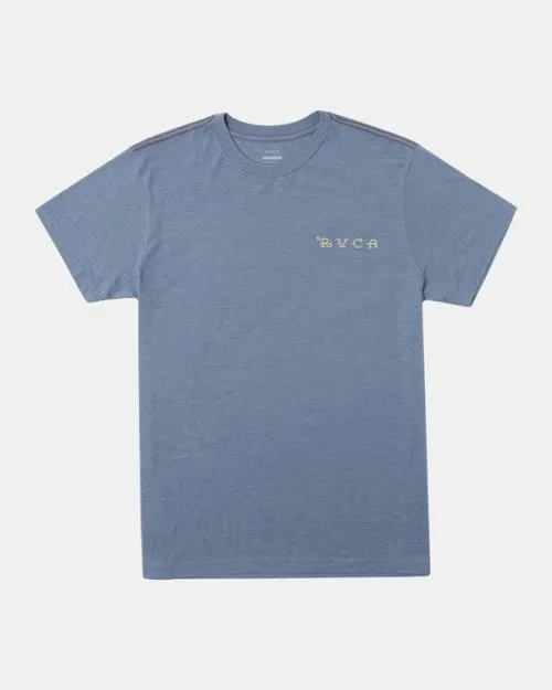 Rvca Bert Eagle TShirt Industrial Blue Men Short Sleeves