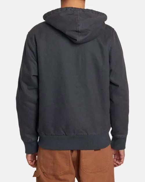 Rvca Chainmail Sherpa Lined Jacket Garage Blue Men Jackets
