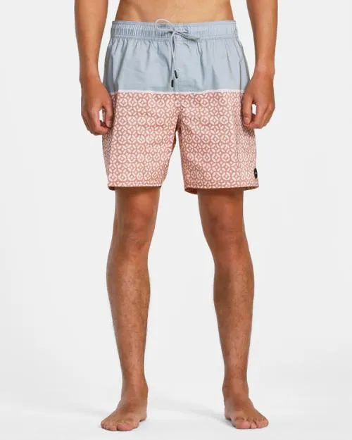 Rvca County Elastic Waist Boardshorts 17034 Scrub Men Boardshorts