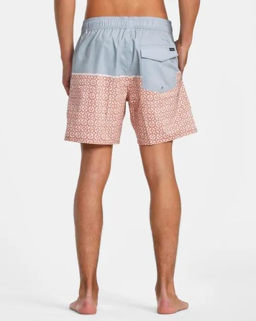 Rvca County Elastic Waist Boardshorts 17034 Scrub Men Boardshorts
