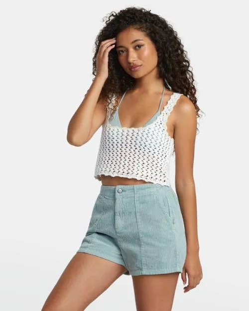 Rvca Daylight Corduroy Shorts Shale Women Shorts and Skirts