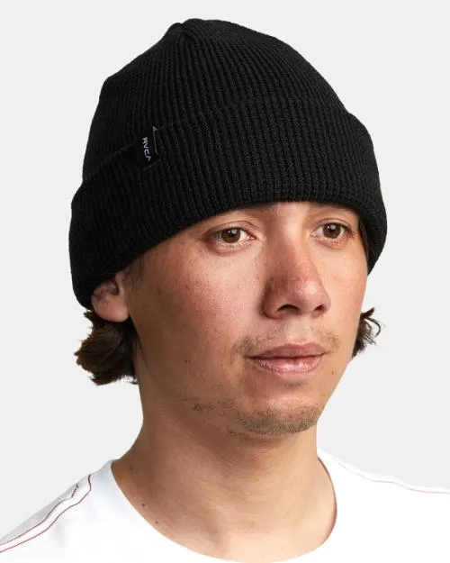 Rvca Dayshift Beanie Black Men Hats and Beanies