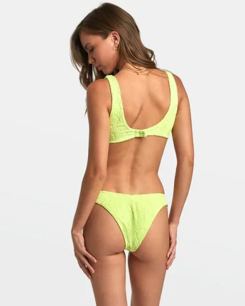 Rvca Dolly Medium Bikini Bottoms Daiquiri Green Women Bikini Bottoms