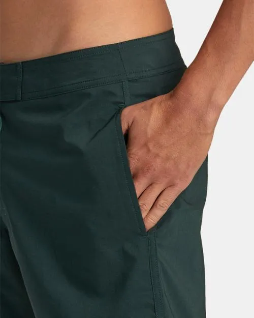 Rvca Freeport Boardshorts 16034 Hunter Green Men Boardshorts
