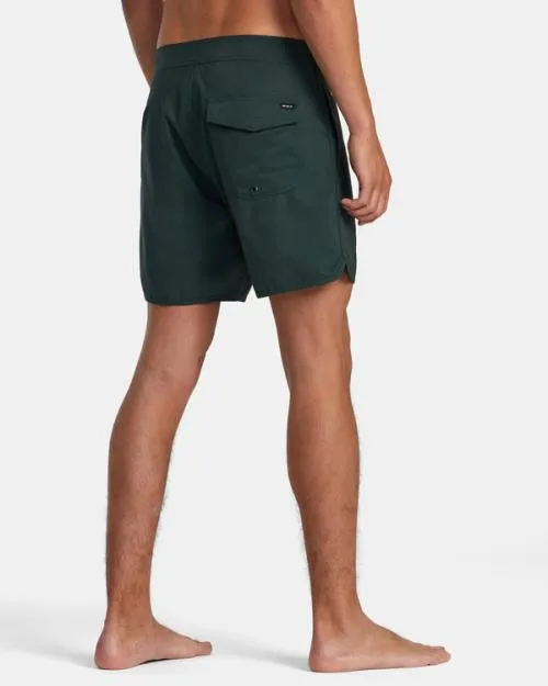 Rvca Freeport Boardshorts 16034 Hunter Green Men Boardshorts