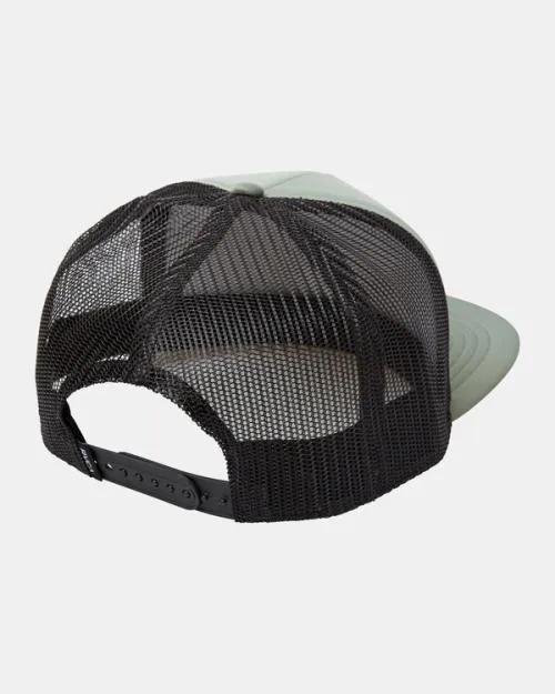 Rvca ISLAND BALANCE FOAM TRUCKER Jade Men Hats and Beanies Rvca ISLAND BALANCE FOAM TRUCKER Jade Men Hats and Beanies