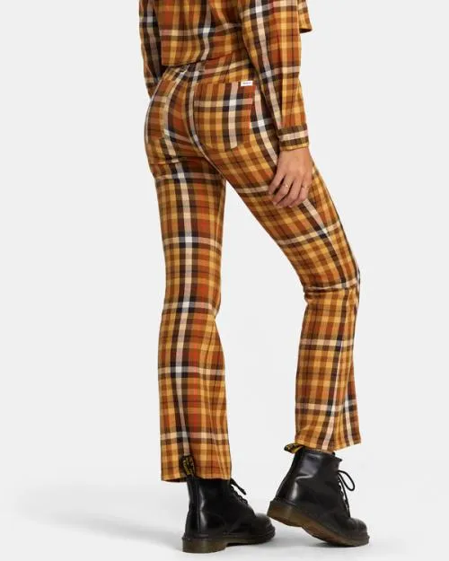 Rvca Kennedy Cropped Pants Latte Women Pants