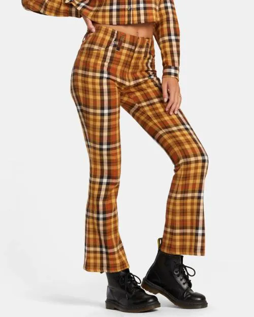 Rvca Kennedy Cropped Pants Latte Women Pants