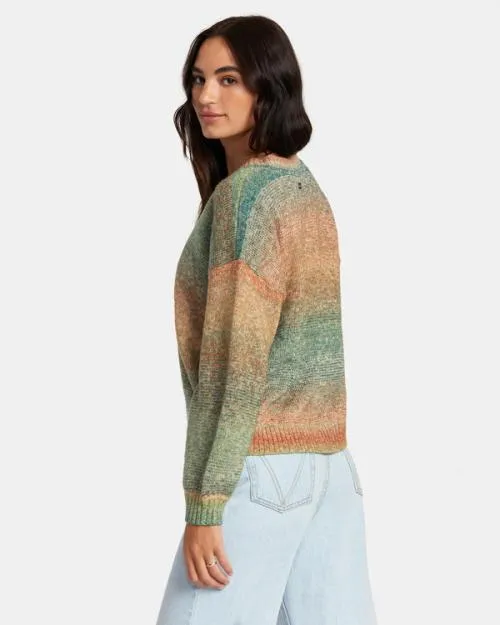 Rvca Long Distance Sweater Multi Women Sweaters
