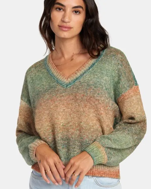 Rvca Long Distance Sweater Multi Women Sweaters