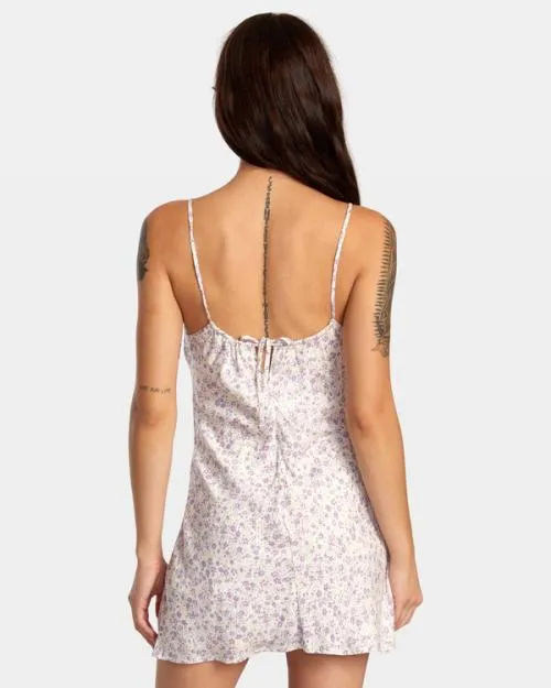 Rvca Macarthur Midi Dress Latte Women Dresses and Rompers