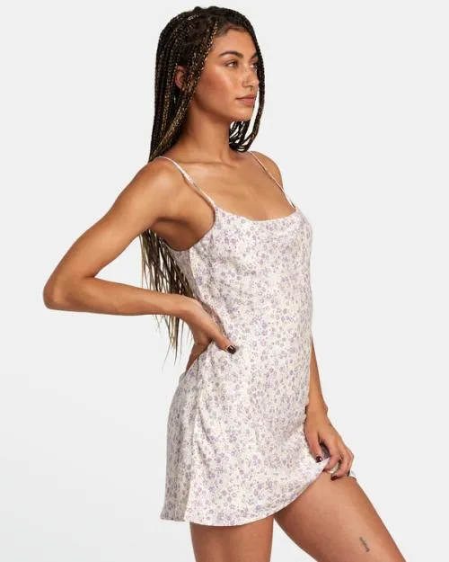 Rvca Macarthur Midi Dress Latte Women Dresses and Rompers