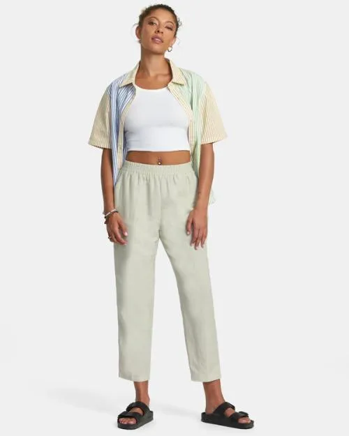 Rvca New Yume Woven Pants Chalk Women Pants