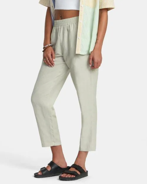 Rvca New Yume Woven Pants Chalk Women Pants