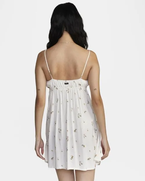 Rvca Overtime Sun Dress Cloud Women Dresses and Rompers