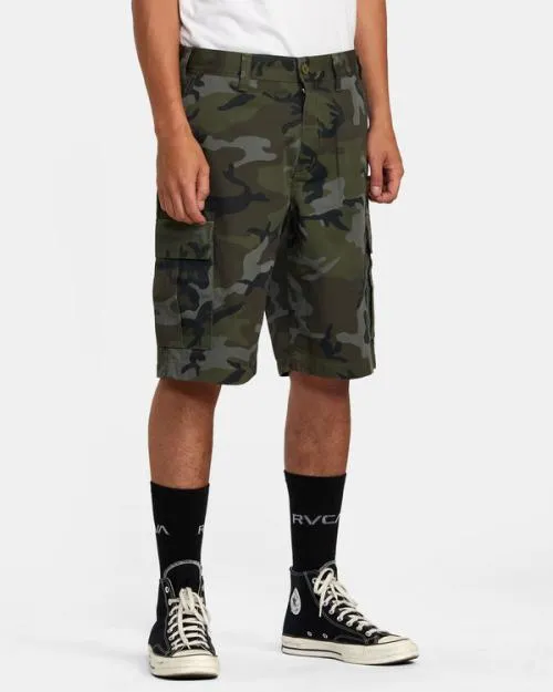 Rvca Recession Collection Americana Cargo Shorts Camo Men Shorts and Hybrids