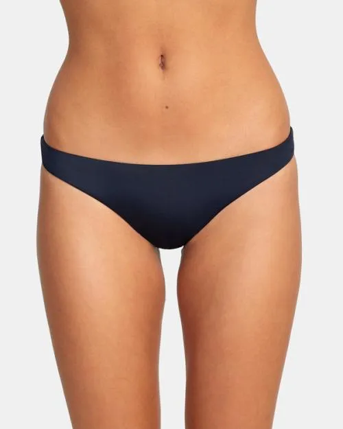 Rvca Solid Medium Bikini Bottoms Black Women Bikini Bottoms