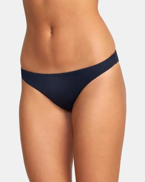 Rvca Solid Medium Bikini Bottoms Black Women Bikini Bottoms