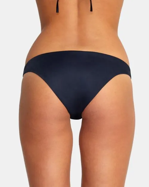 Rvca Solid Medium Bikini Bottoms Black Women Bikini Bottoms