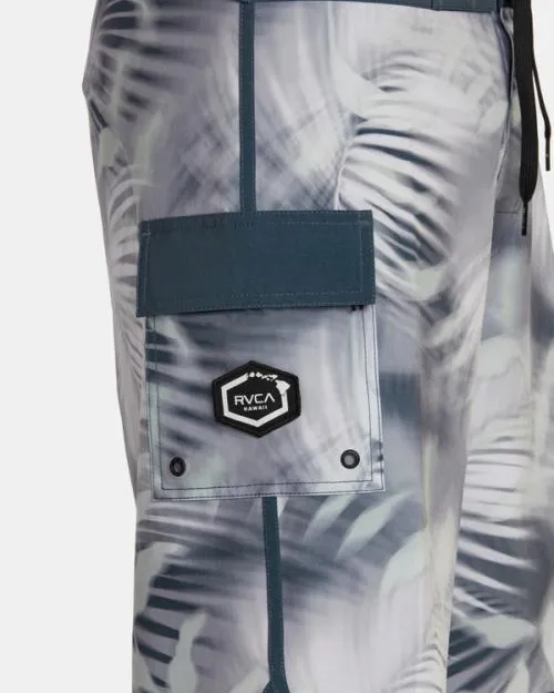 Rvca Spray Palm Eastern 20034 Boardshorts Navy Men Boardshorts