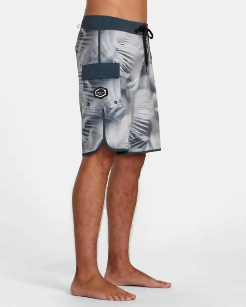 Rvca Spray Palm Eastern 20034 Boardshorts Navy Men Boardshorts