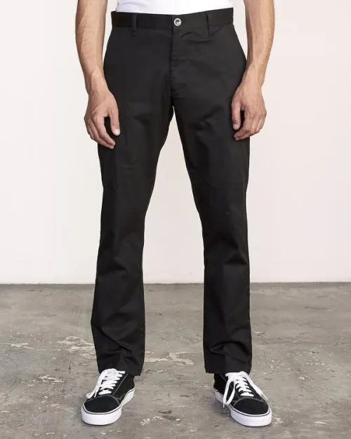 Rvca The Weekend Stretch Pants Black Men Pants