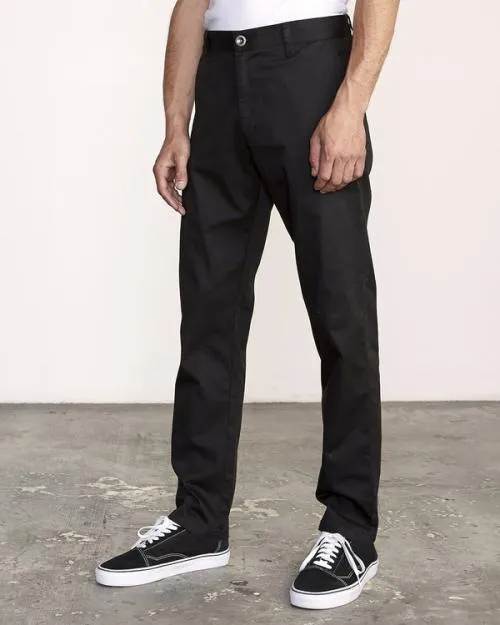 Rvca The Weekend Stretch Pants Black Men Pants