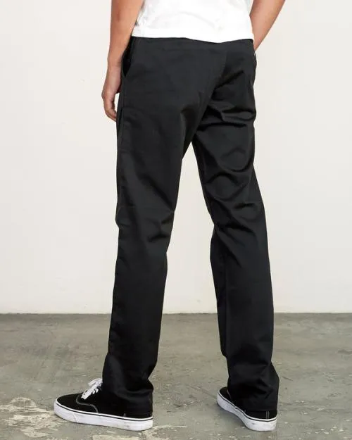 Rvca The Weekend Stretch Pants Black Men Pants