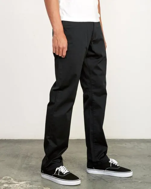 Rvca The Weekend Stretch Pants Black Men Pants