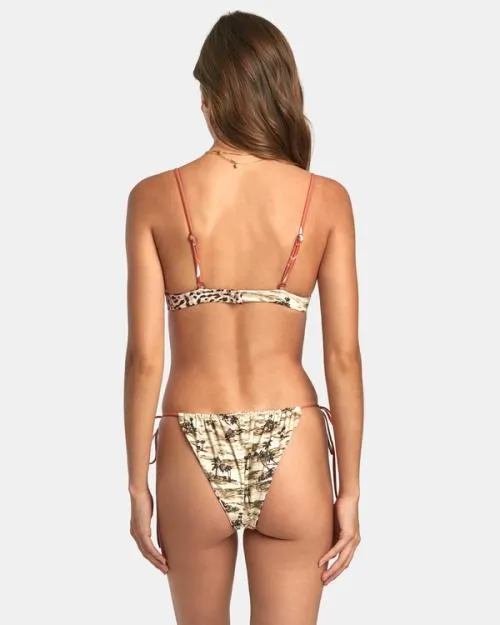 Rvca Tossed Slide Tie Reversible Medium Bikini Bottoms Multi Women Bikini Bottoms