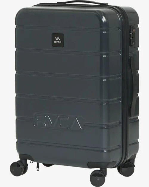 Rvca VA Medium Roller Hardcase Suitcase Black Men Backpacks and Luggage