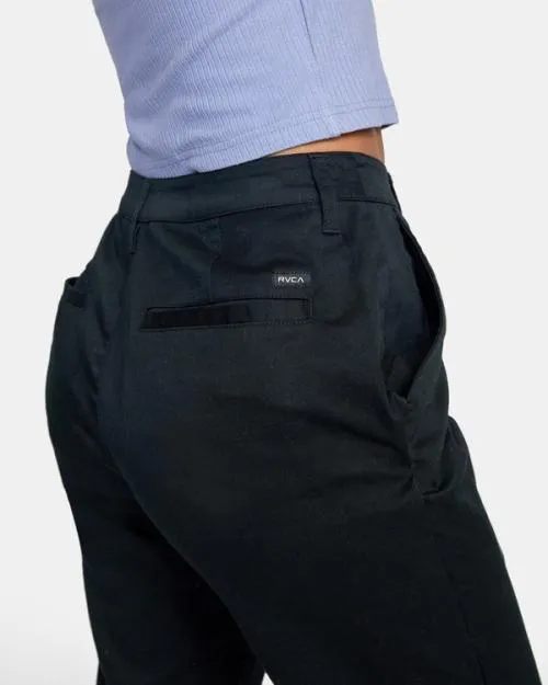 Rvca Weekend Stretch Pants True Black Women Pants