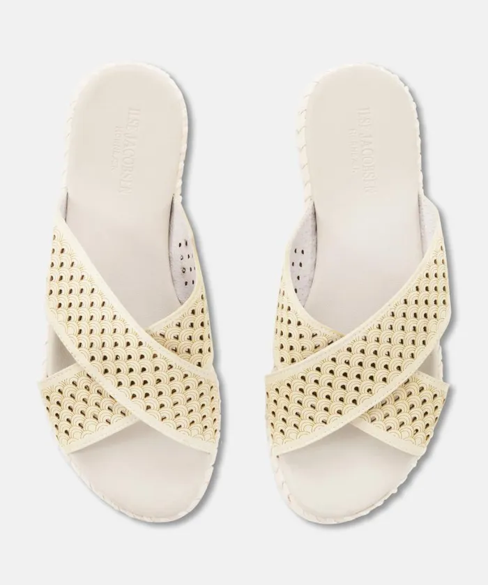 Sandals 8211 Double Cream Shoes Ilse Jacobsen Sandals