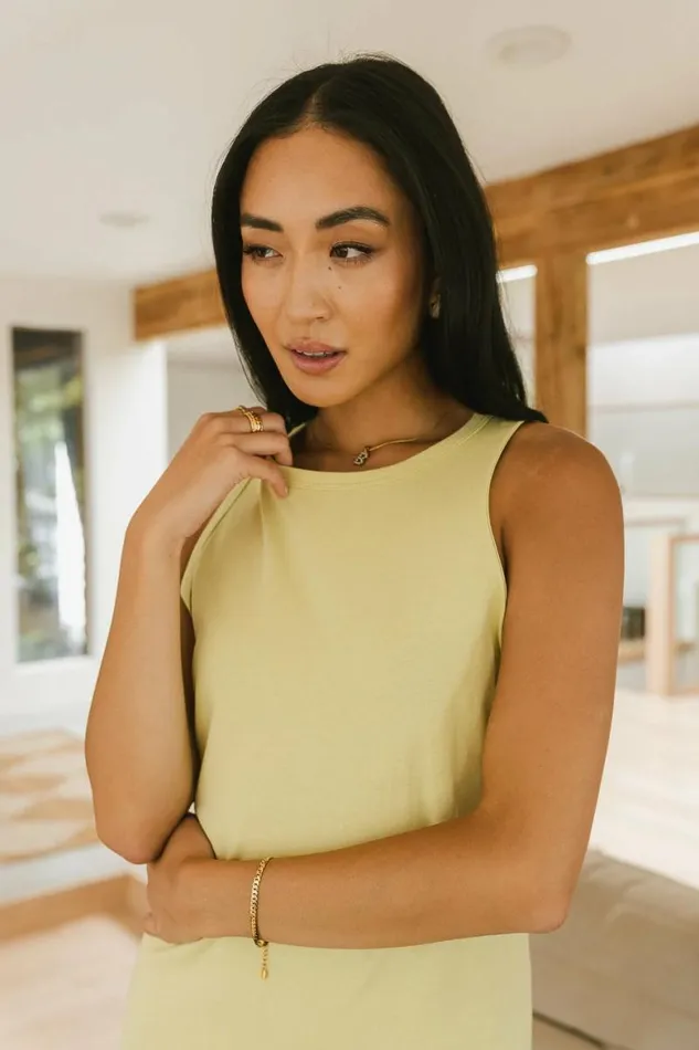 Sarah Twofer Dress In Lime Lime Women Bohme Dresses
