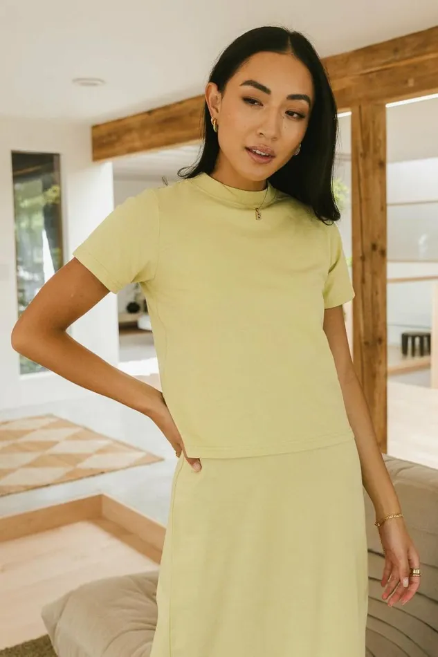 Sarah Twofer Dress In Lime Lime Women Bohme Dresses