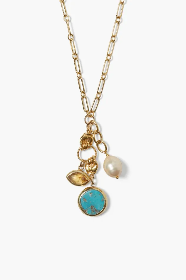 Sardinia Charm Necklace Turquoise Women Chan Luu Necklaces