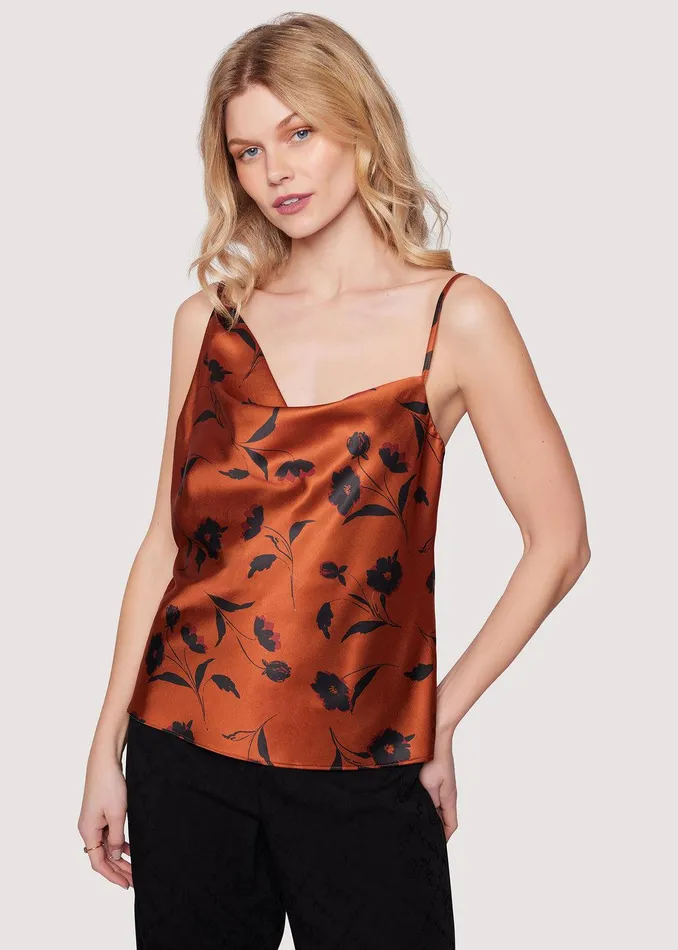 Sepia Dahlia Top Brownfloral Women Lost Wander Tops