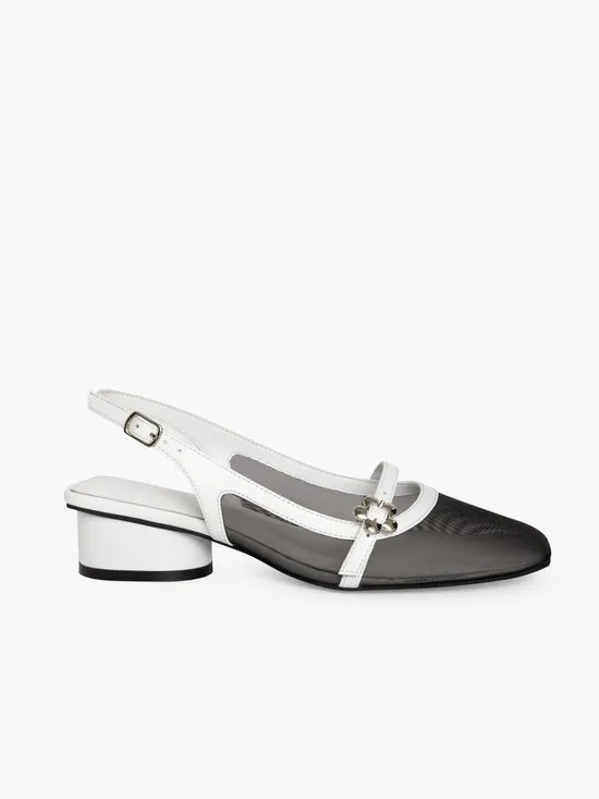 Shoes Women Mackie Heel Black Mesh Lisa Says Gah