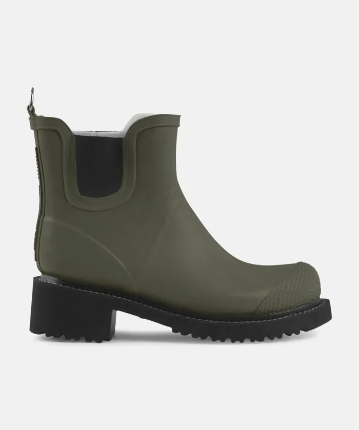 Short Rubber Boots With High Heel 8211 Army Rainboots Ilse Jacobsen Rainboots Short