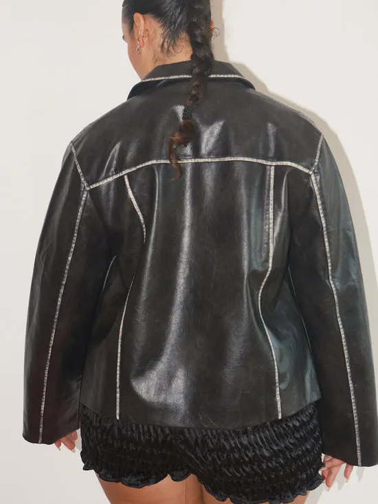 Shyla Jacket Washed Black Women Jackets Outerwear Lisa Says Gah Shyla Jacket Washed Black Women Jackets Outerwear Lisa Says Gah
